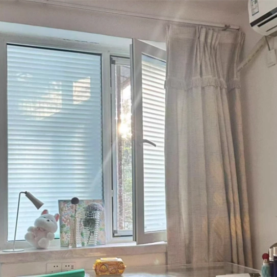 Window Glass Translucent Film Privacy-protecting Electrostatic Frosted French Retro Decorative Sticker