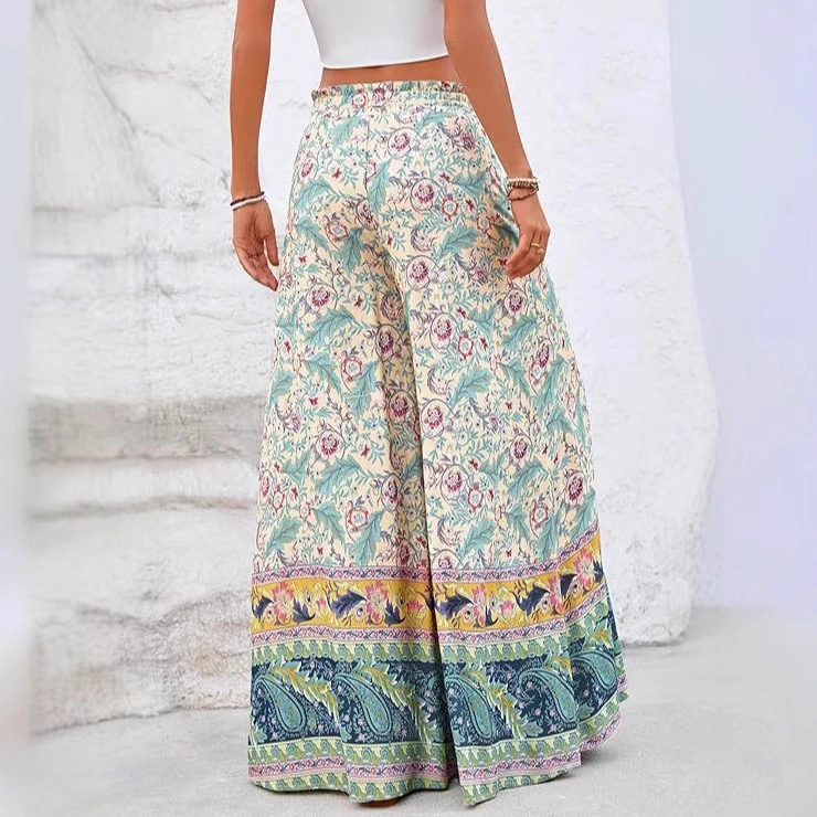 Bohemian Multicolor Printed Sweet Maxi Dress