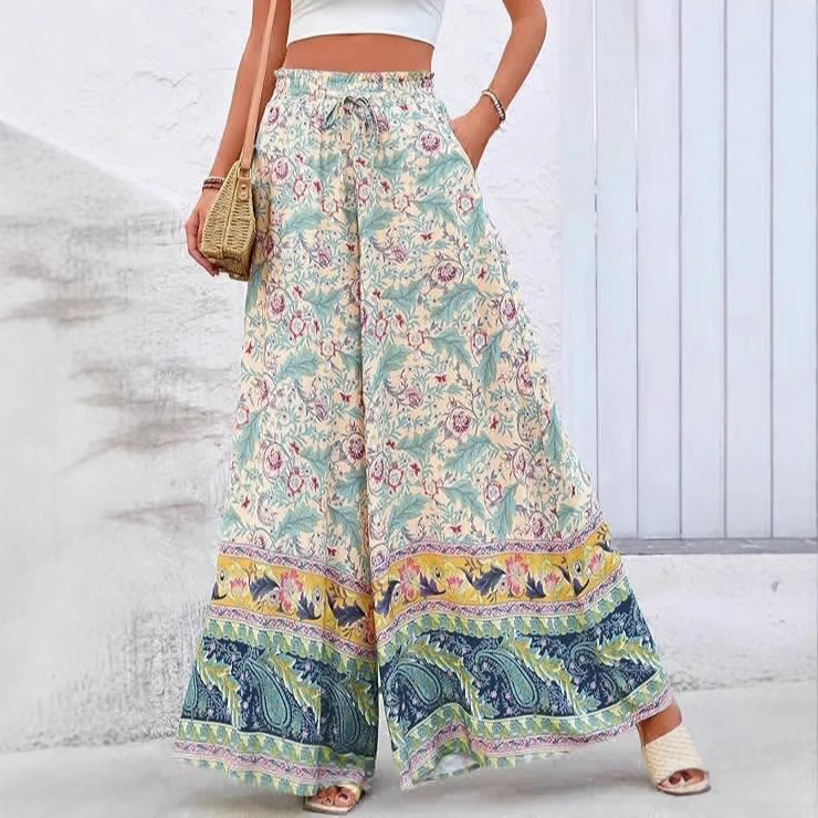 Bohemian Multicolor Printed Sweet Maxi Dress