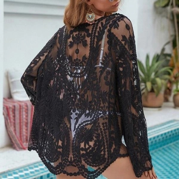 Lace Cardigan Outerwear Sun-protective Shirt Women's Summer Thin Style