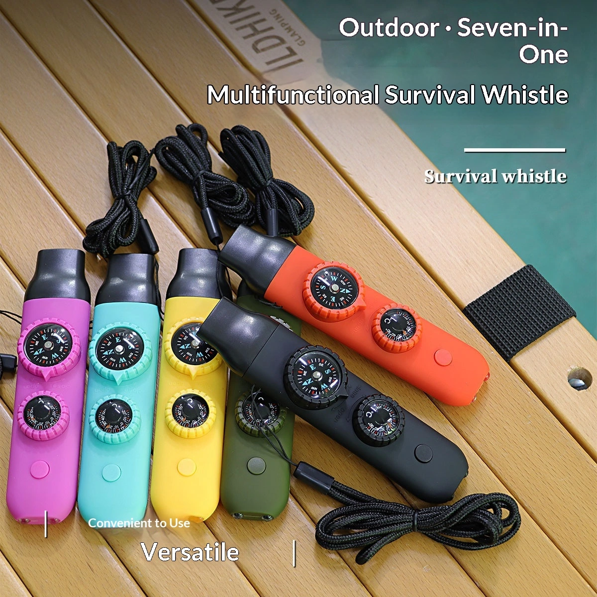 Emergency Supplies 7-in-1 Multifunctional Whistle