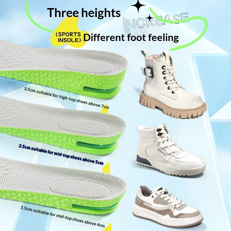 Breathable Sweat-absorbing Thickened Comfortable Fatigue-reducing Athletic Height-increasing Insoles