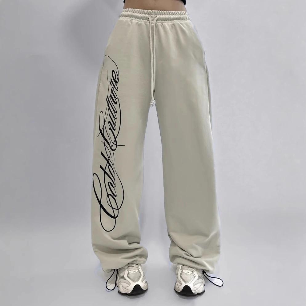 Printed Pattern Stretchy High-Street Dark Gothic Long Pants