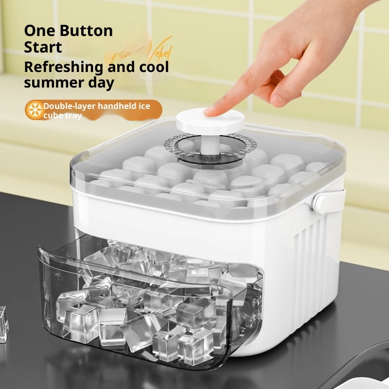 Large-Capacity Portable Pressurized Ice Cube Tray