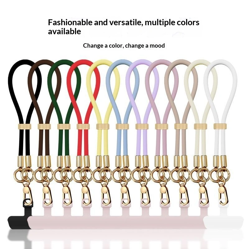 Fashionable Liquid-Skin Feel Multi-Functional Crossbody Phone Lanyard