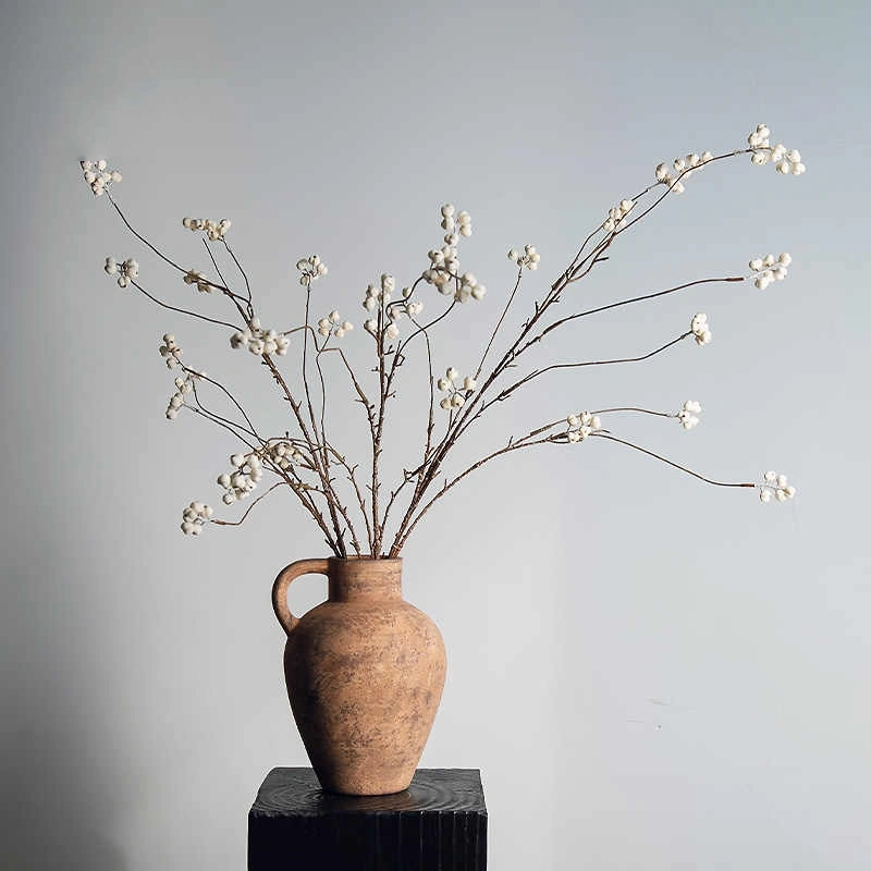 Dried Fruit Floral Arrangement Bouquet With Decorative Artificial Flowers