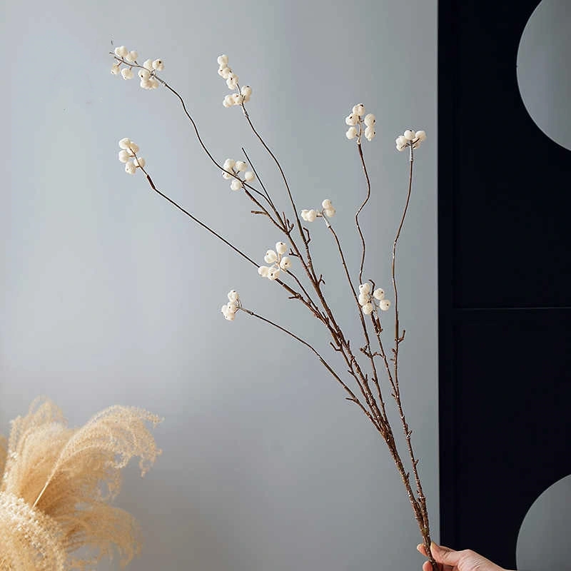 Dried Fruit Floral Arrangement Bouquet With Decorative Artificial Flowers