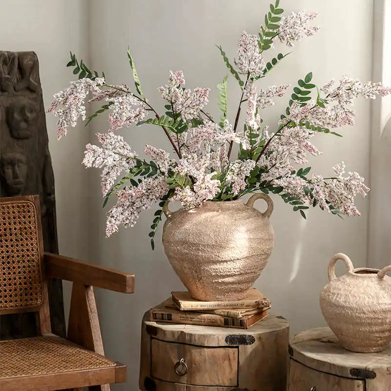 Simple Home Decor Artificial Sophora Japonica Flowers Floral Arrangement Ornaments