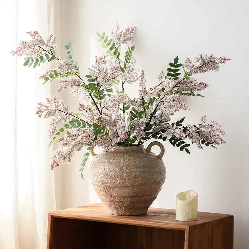 Simple Home Decor Artificial Sophora Japonica Flowers Floral Arrangement Ornaments