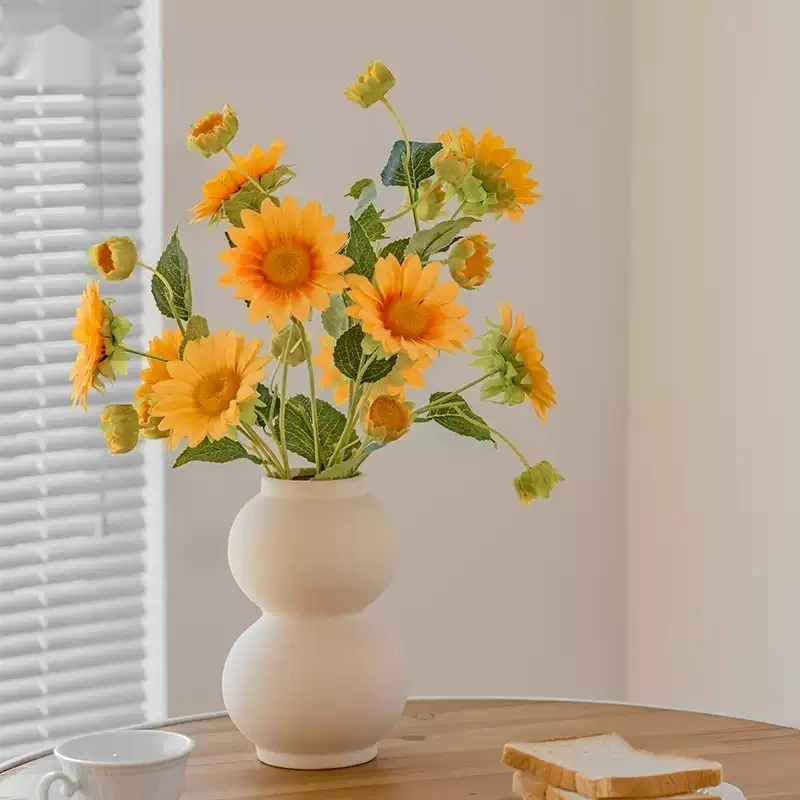 High-end 7-head Tall-stemmed Sunflower Bouquet Decorative Flowers
