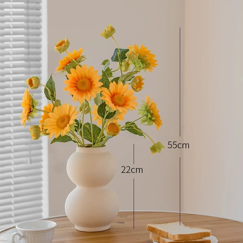 High-end 7-head Tall-stemmed Sunflower Bouquet Decorative Flowers