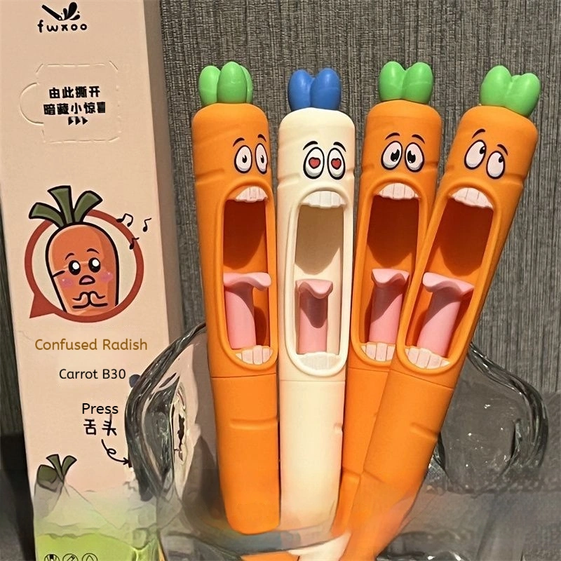 Radish Press-Press Pen Black Quick-Drying Test-Answering Pen