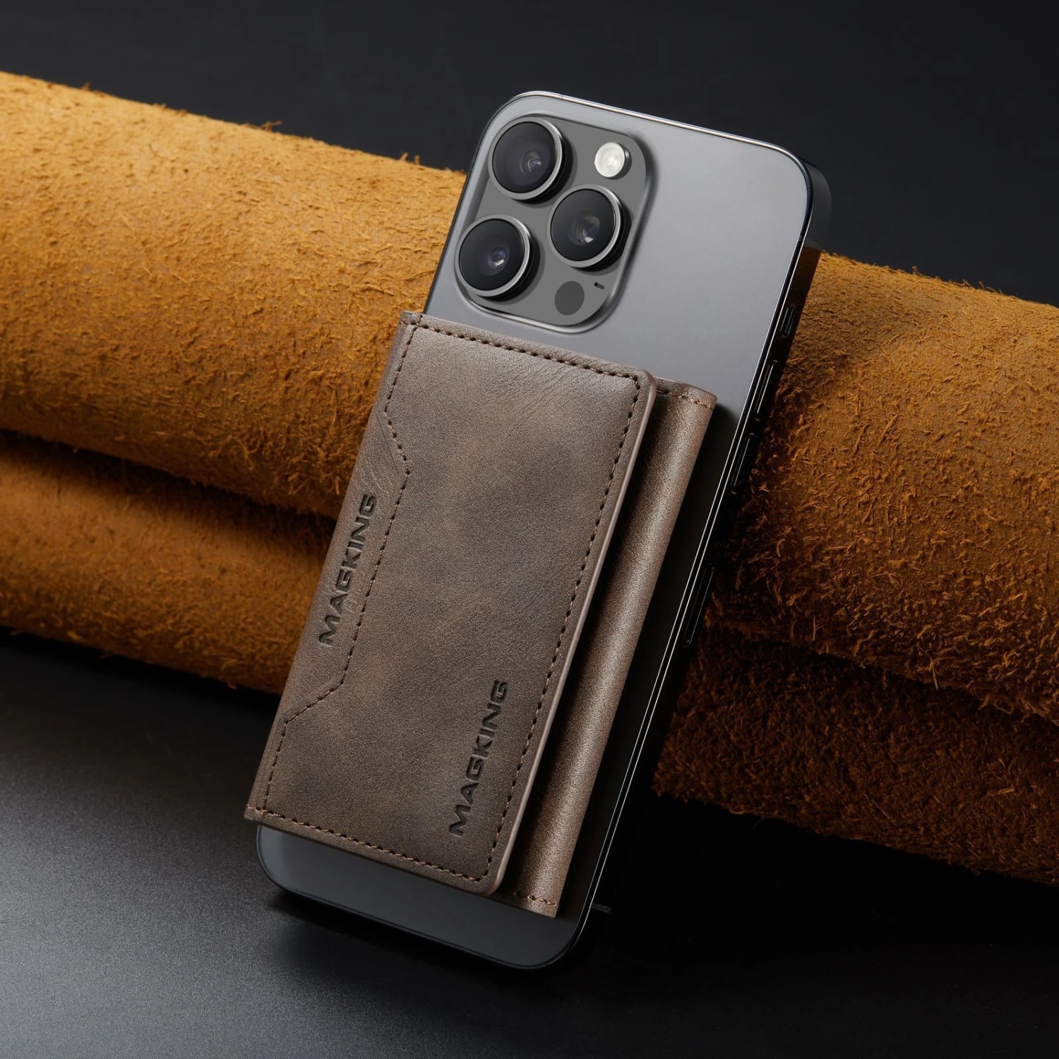 K2 Magnetic Ring Case For IPhone 16 With Multiple Card Slots And Anti-theft Features