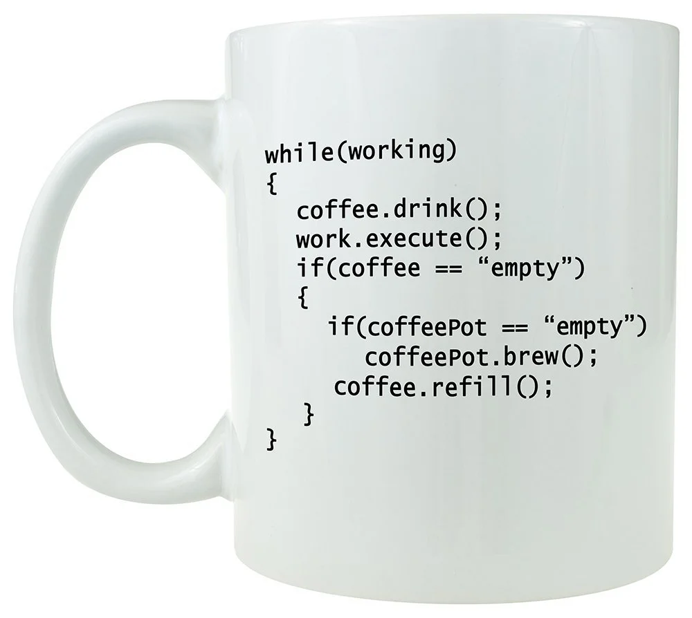 Ceramic Coffee Mug Water Cup Programmer IT Code