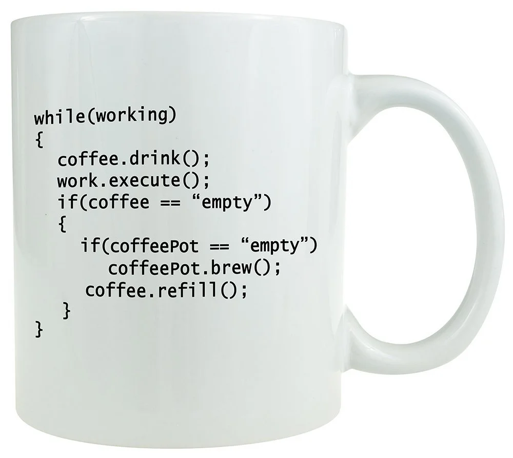 Ceramic Coffee Mug Water Cup Programmer IT Code