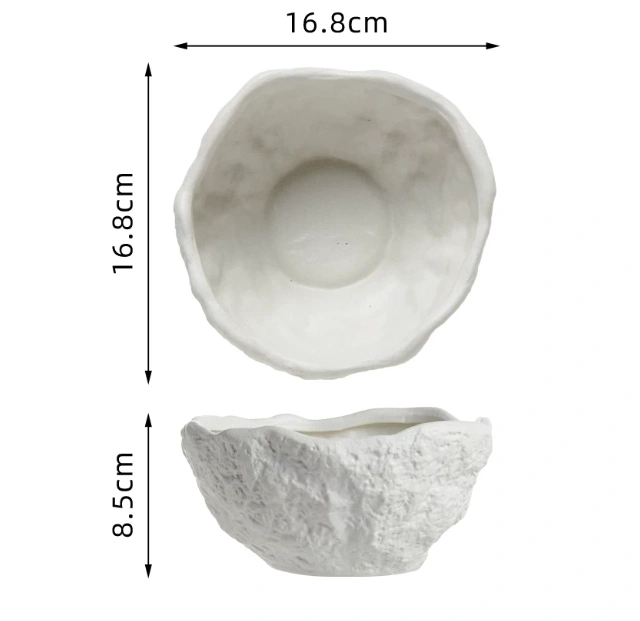 Simple Household Use Creative Rock Ceramic Bowl