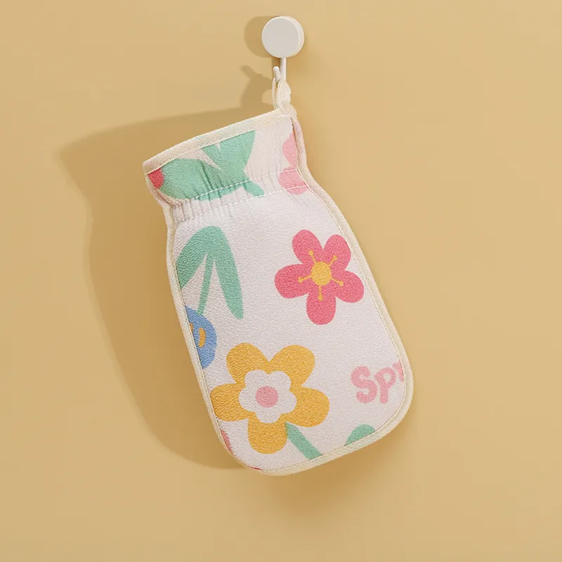 Five-petal flower bathing towel-color white-1 piece