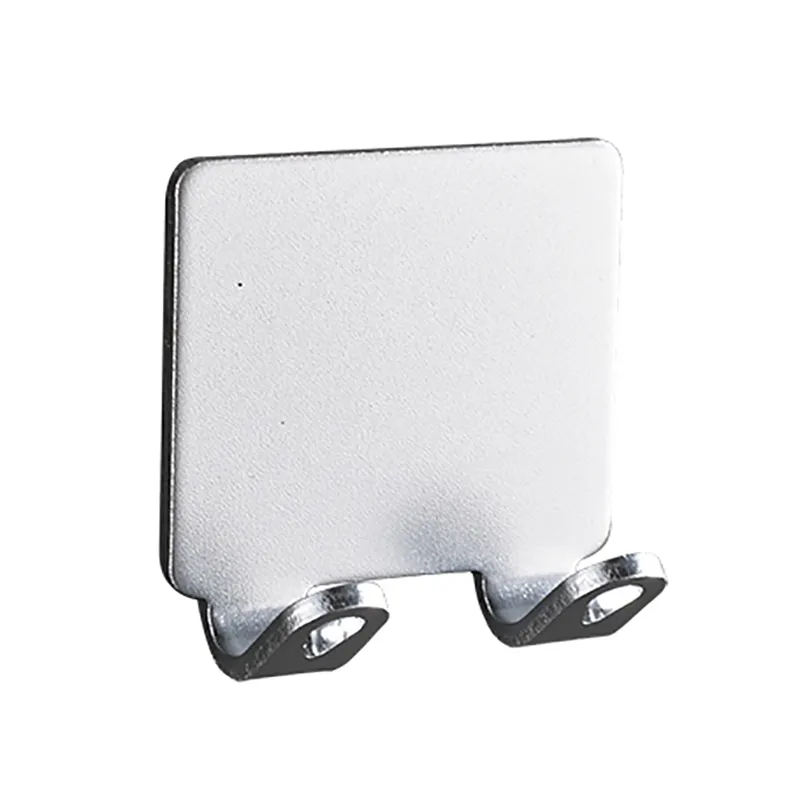 Simple wall hook-double hook model-2.5cm-bright white-1 piece
