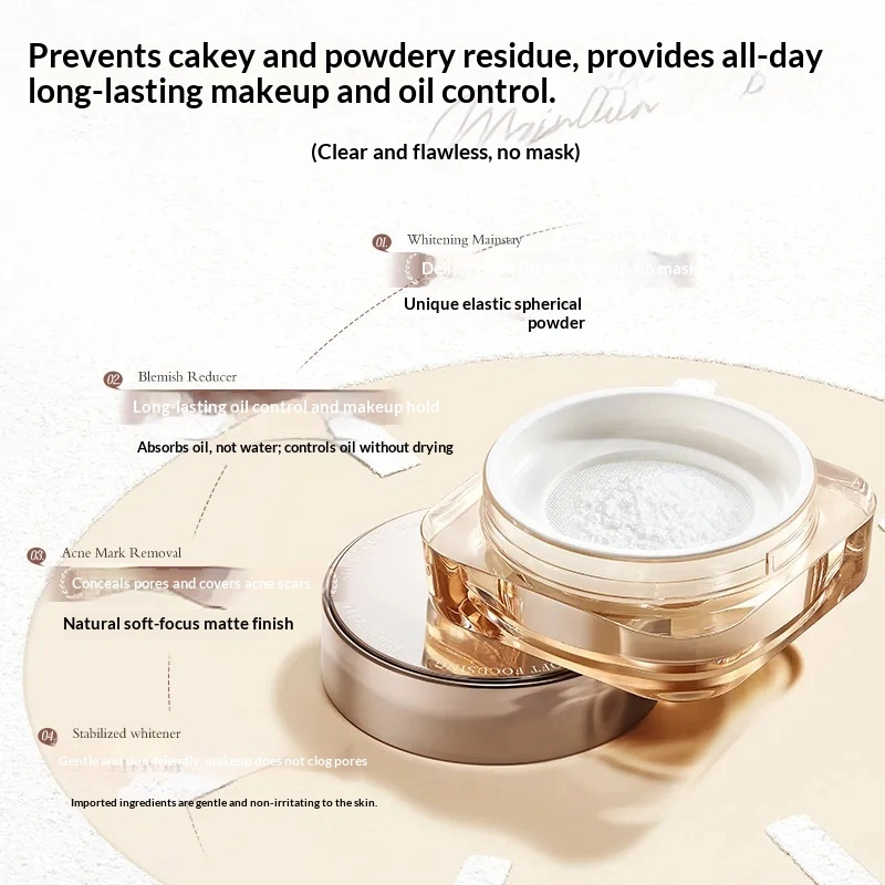 Oil-control Makeup-setting Long-wearing Waterproof And Sweat-proof Loose Powder