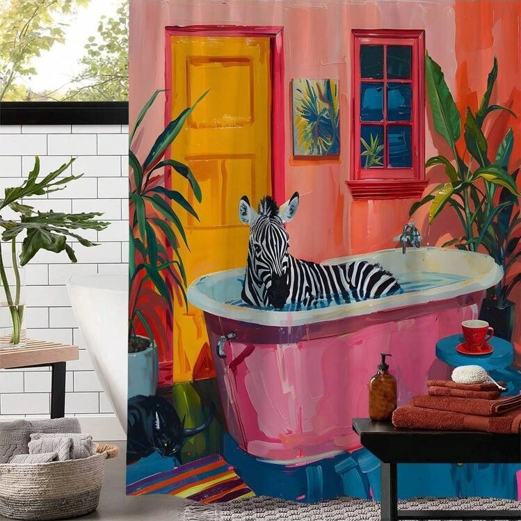Waterproof Shower Curtain Special Bathtub Bathroom Dry Wet Separation Partition