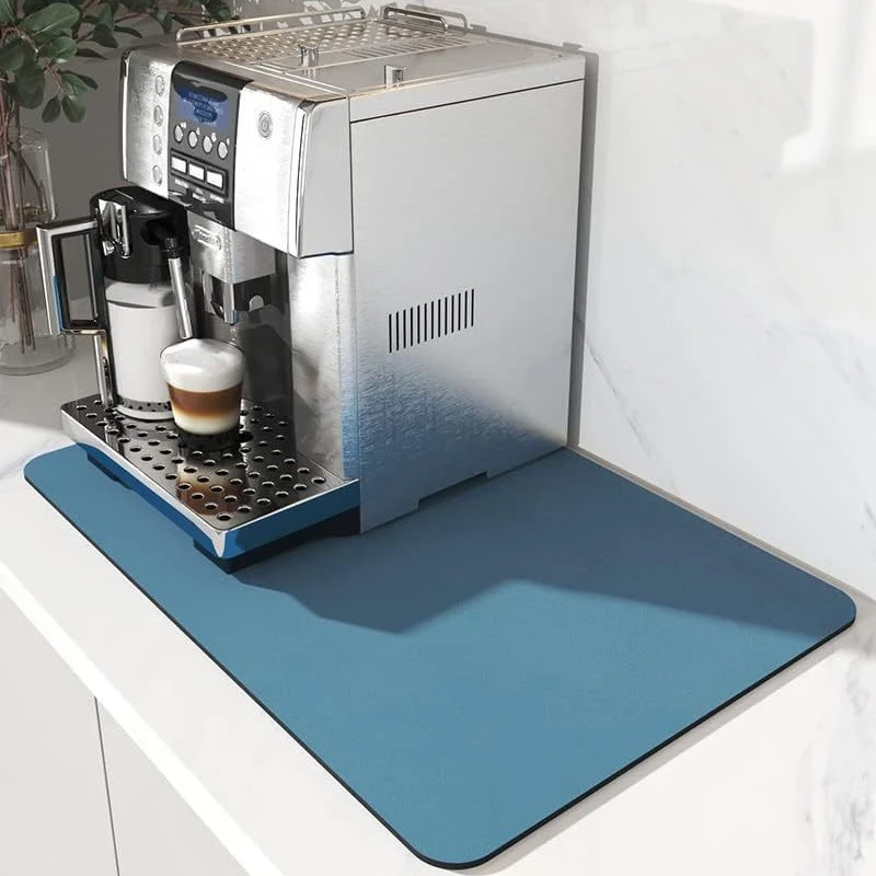 Simple Solid Color New Style Diatomaceous Earth Coffee Machine Mat
