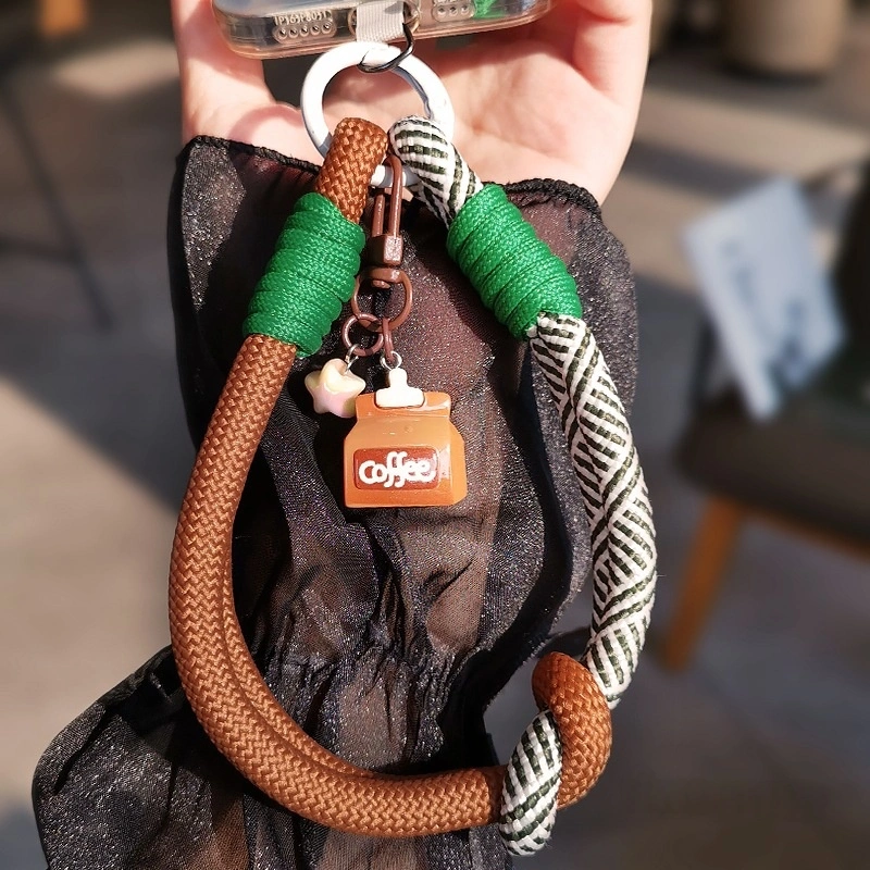 Outdoor Portable Travel Tag Woven Phone Lanyard