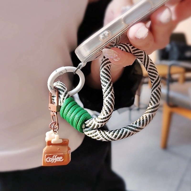 Outdoor Portable Travel Tag Woven Phone Lanyard