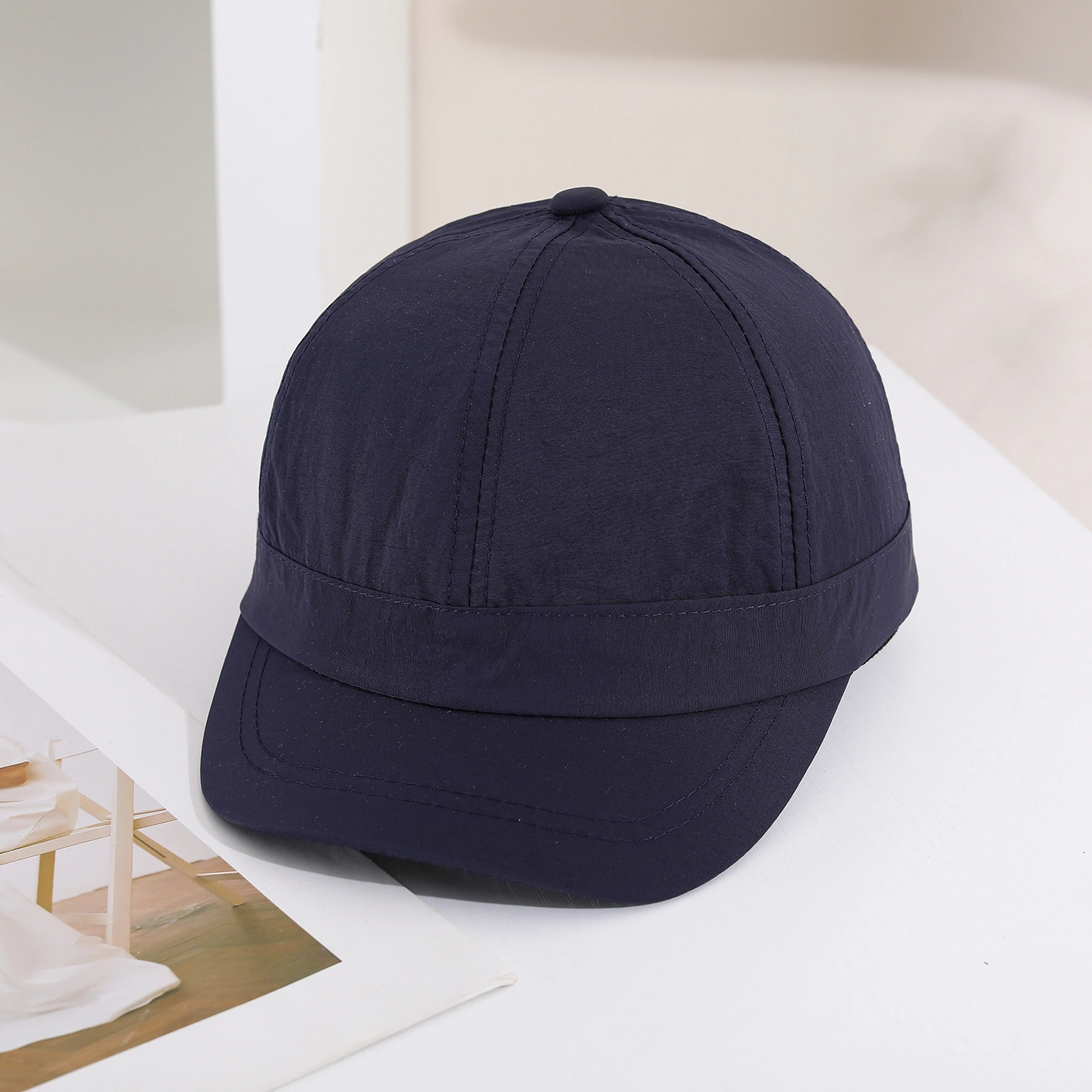 Solid-color Light Board Short Brim Quick-drying Lightweight Sunshade Casual Multi-purpose Style Baseball Cap For Outings, Outdoor Activities, Hiking, Running