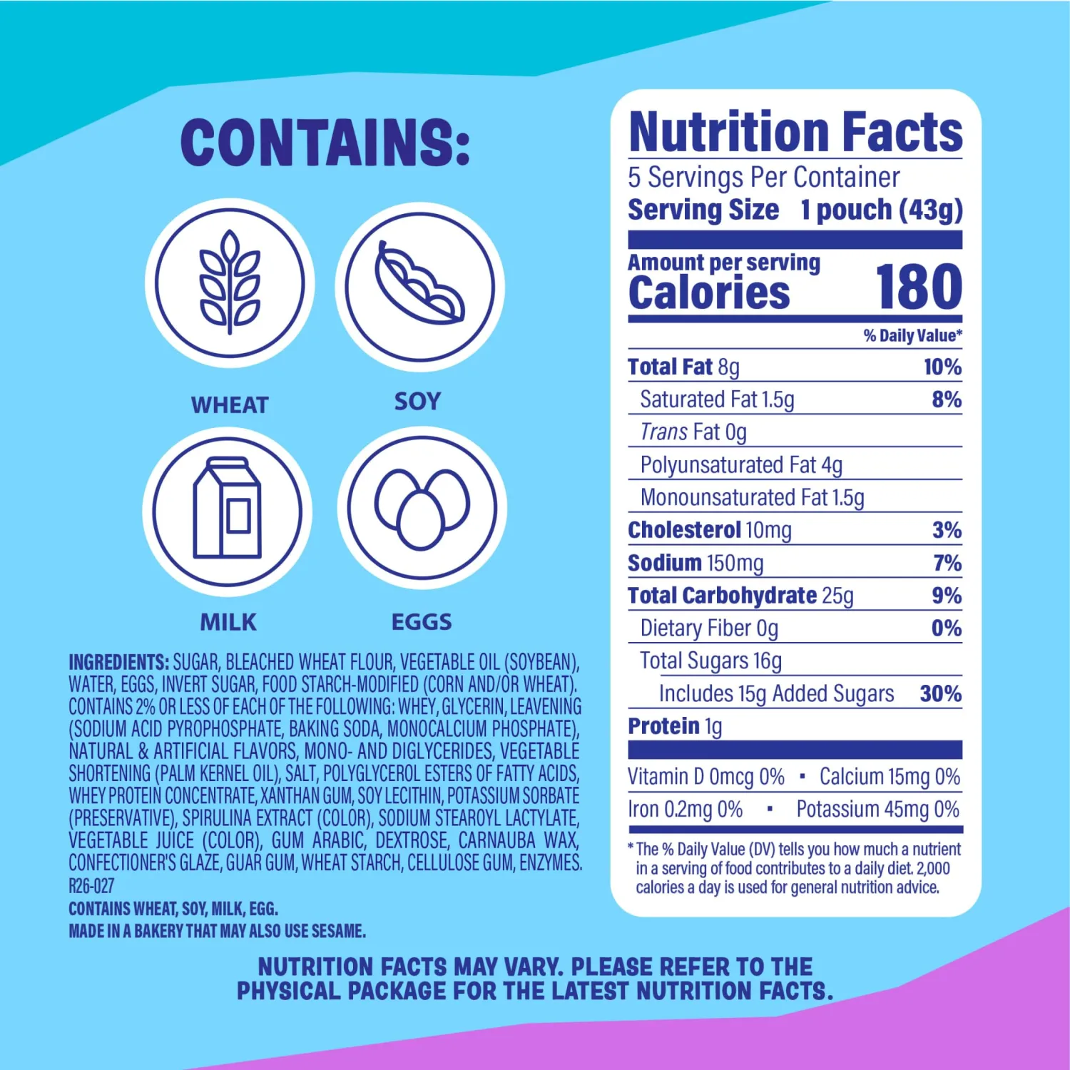 Little Bites Party Cake Muffins, 5 individual packs, (1.5 oz each), Cake and Sprinkles Mini Muffins, 7.5 oz Multipack