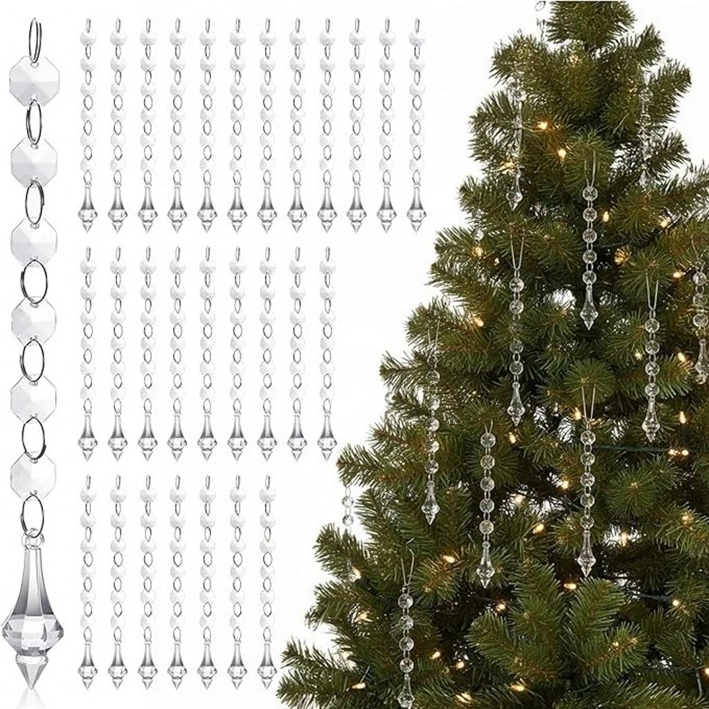 Snowflake Icicle Christmas Ornaments Wedding Pendants