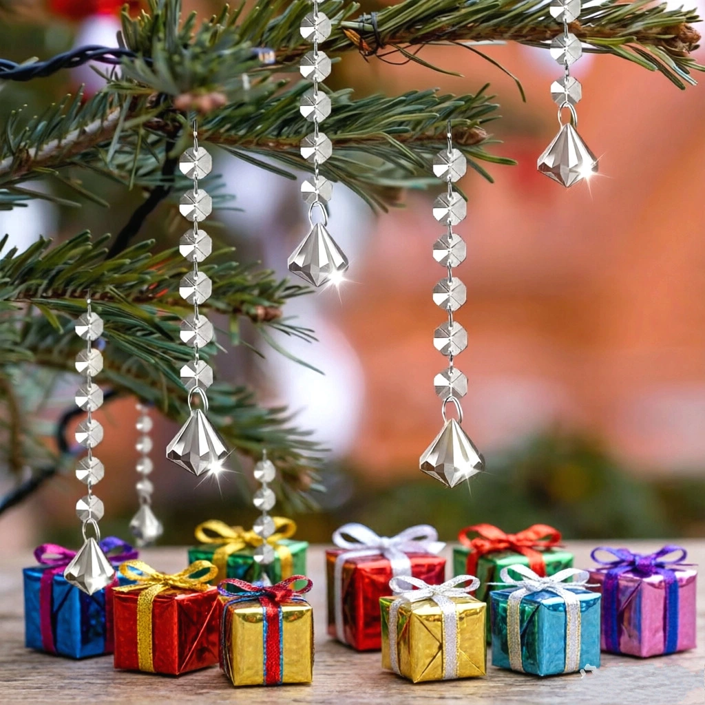 Snowflake Icicle Christmas Ornaments Wedding Pendants