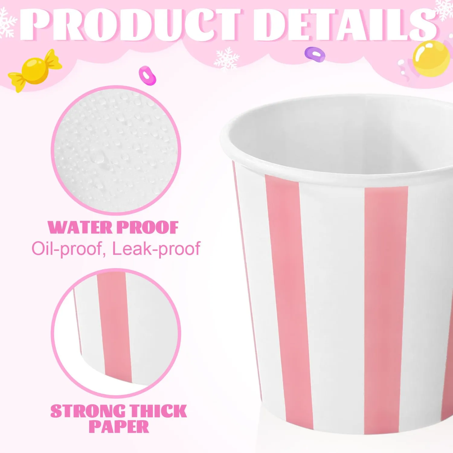 Zeyune 500 Pieces 5 oz Ice Cream Cups Disposable Bulk Ice Cream Bowls Yogurt Dessert Cups Disposable Soup Bowls for Snack Hot or Cold Food, Wedding Baby Shower Birthday Party Supplies, 10 Colors