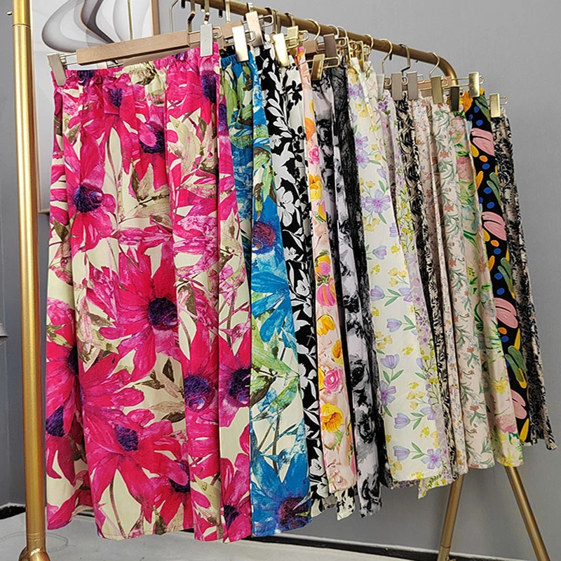 Cotton Silk Skirt Women's Summer New Style Loose-fitting