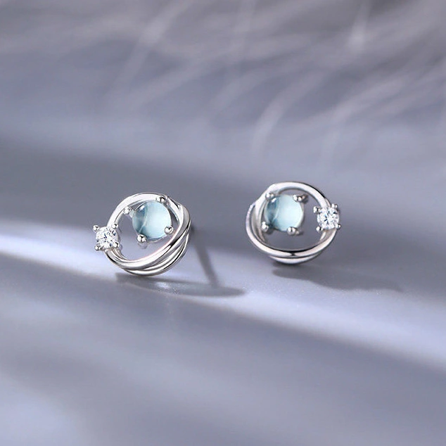 Cosmic Planet Saturn Stud Earrings For Women