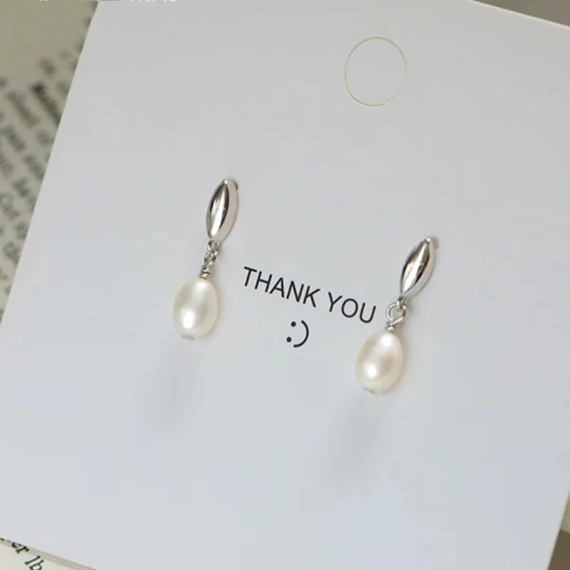 Elegant, Dainty Water-drop Pearl Stud Earrings