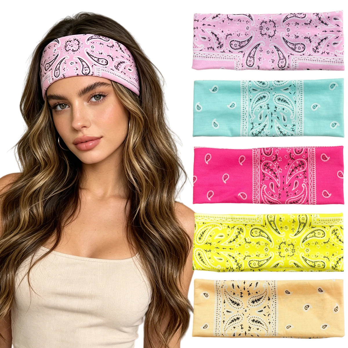 Cross-border European And American Bohemian Cashew Pattern Headband