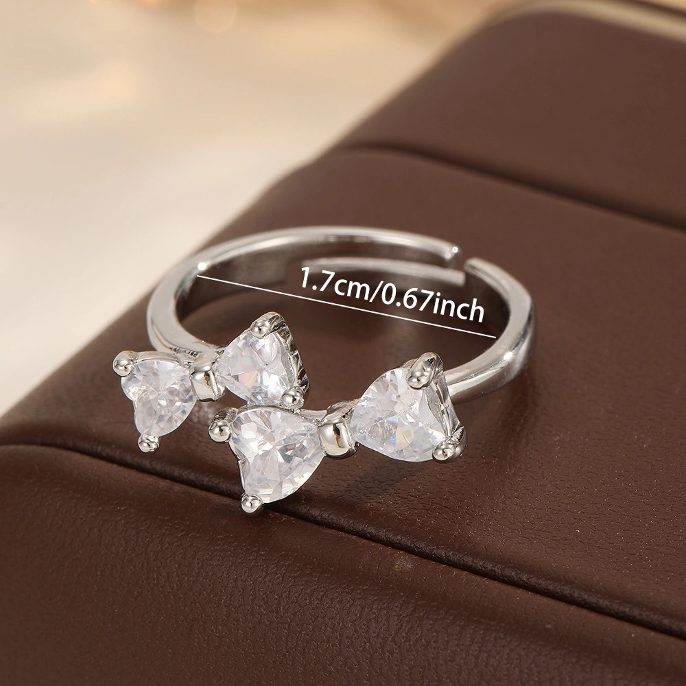 Euro-American Cross-Border Fashion Copper-Gilded Ring With Colorful Zircon Inlays