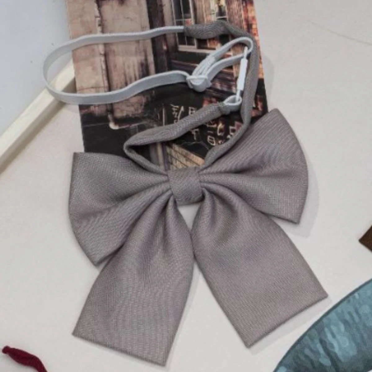 Solid Color Knot Free Student Uniform Tie Pin