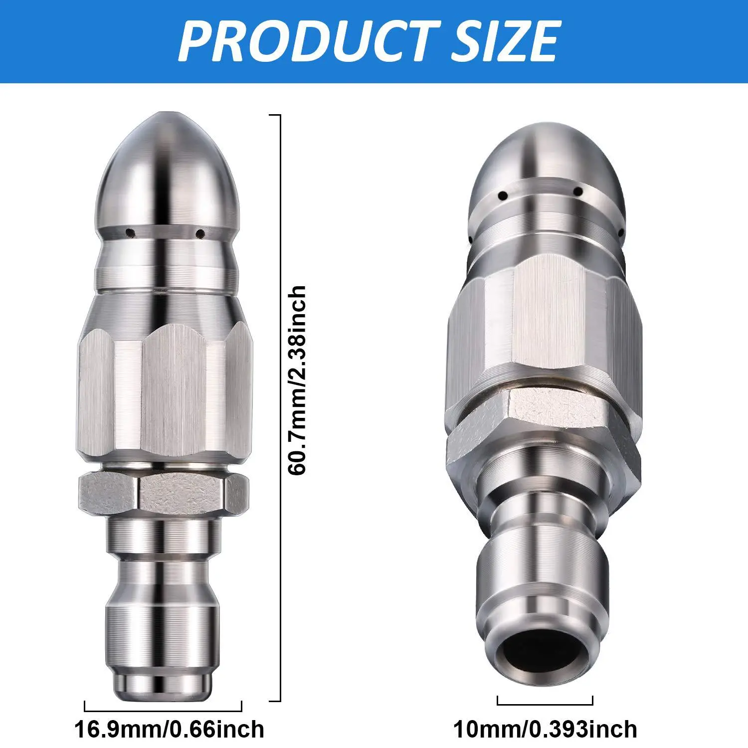 5000PSI High Pressure Washer Quick Connector Hose Nozzle