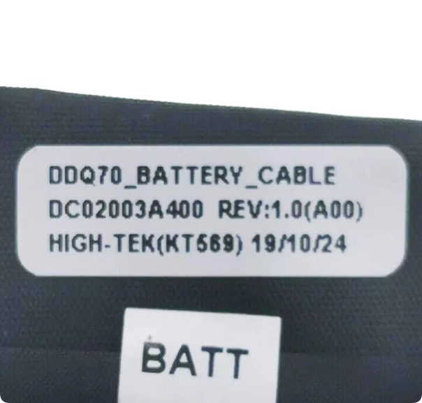 Alienware Area 51m R1 R2 ALWA 51M Battery Cable DDQ70 Battery Cable