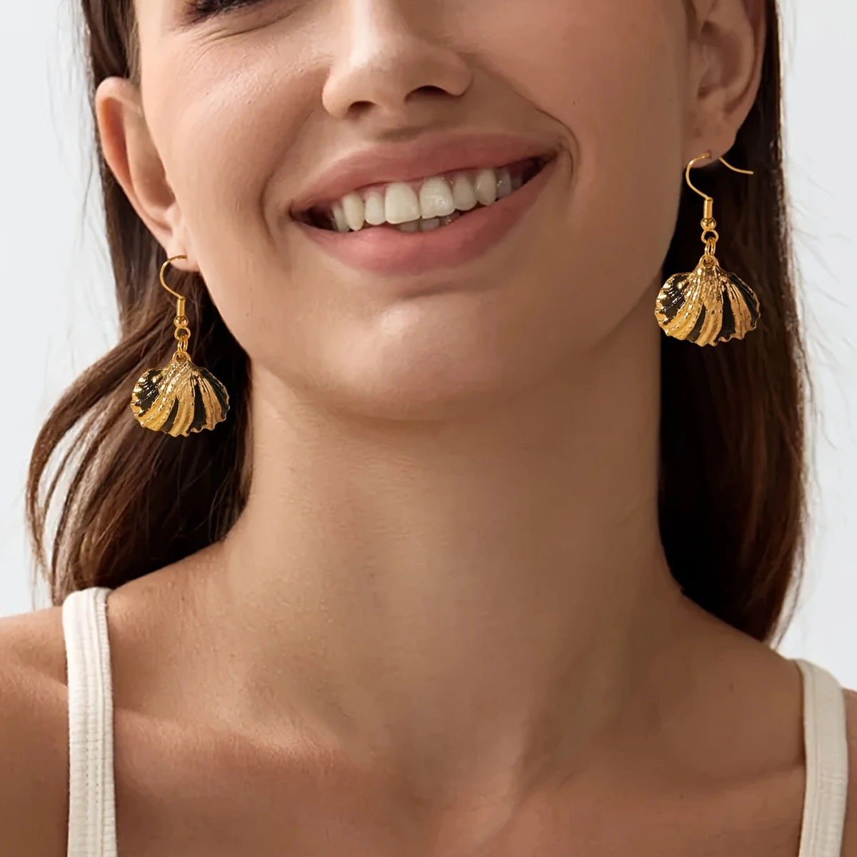 Vacation-style Earrings For Women Natural Seashells Summer Beach Look
