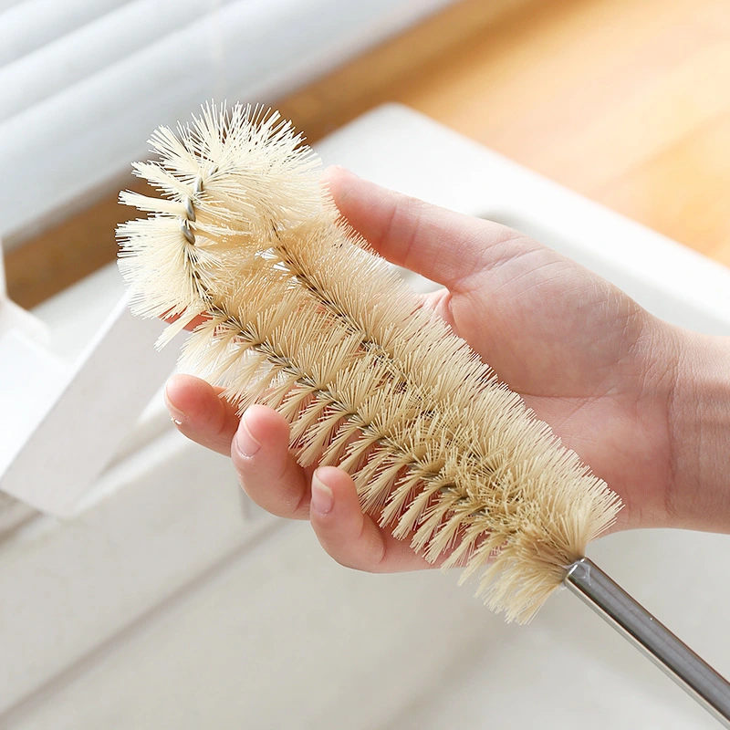 Long Handle Cleaning Milk Bottle Brush Cup Artifact
