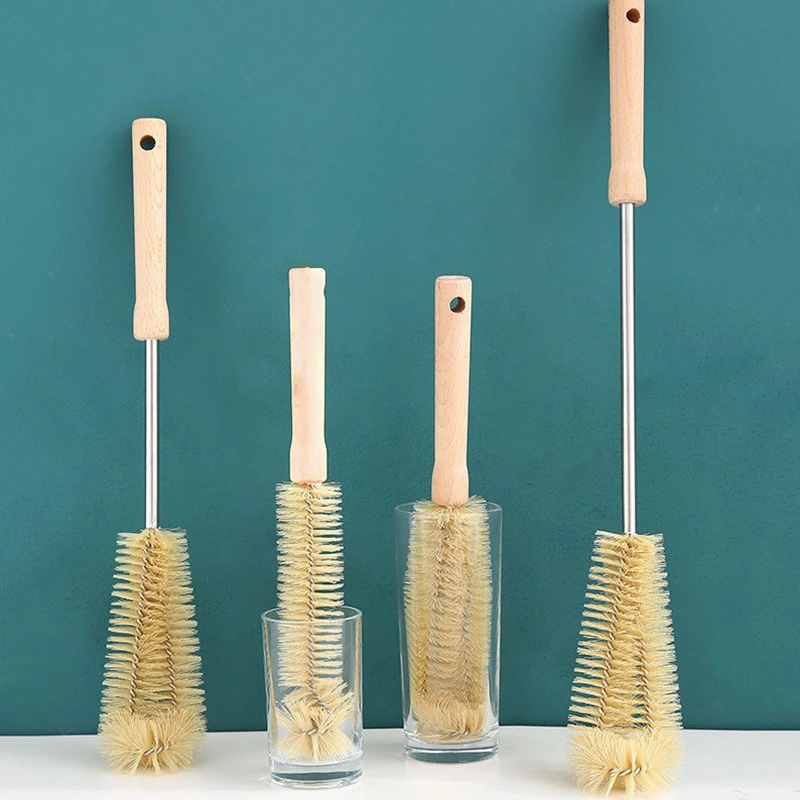 Long Handle Cleaning Milk Bottle Brush Cup Artifact