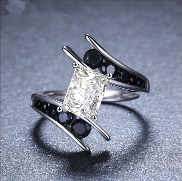 Creative Square Zircon Ring For Women, New Arrival Fashion Jewelry For Men And Women