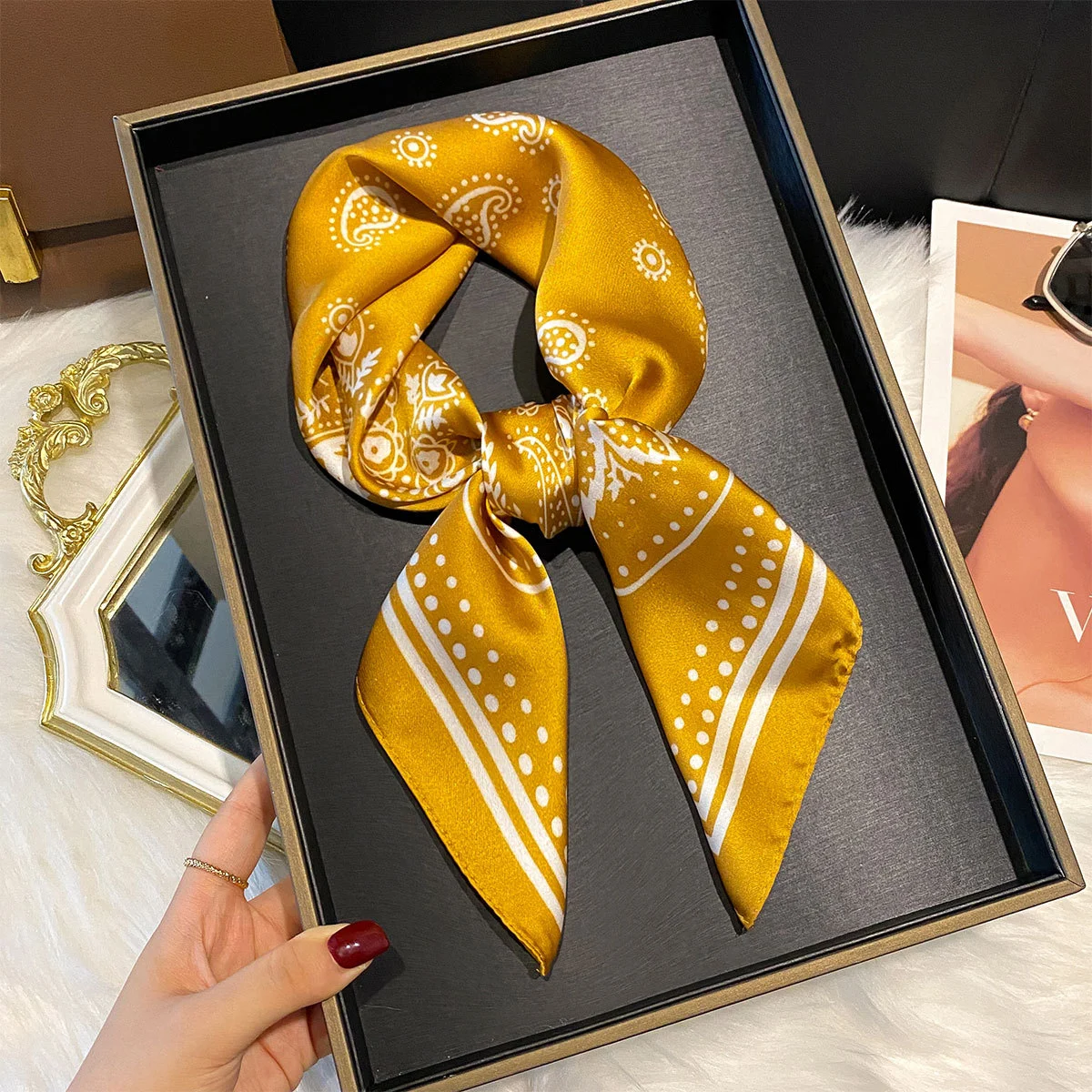 New Silk Scarf 70cm Silk Luxe Yet Affordable