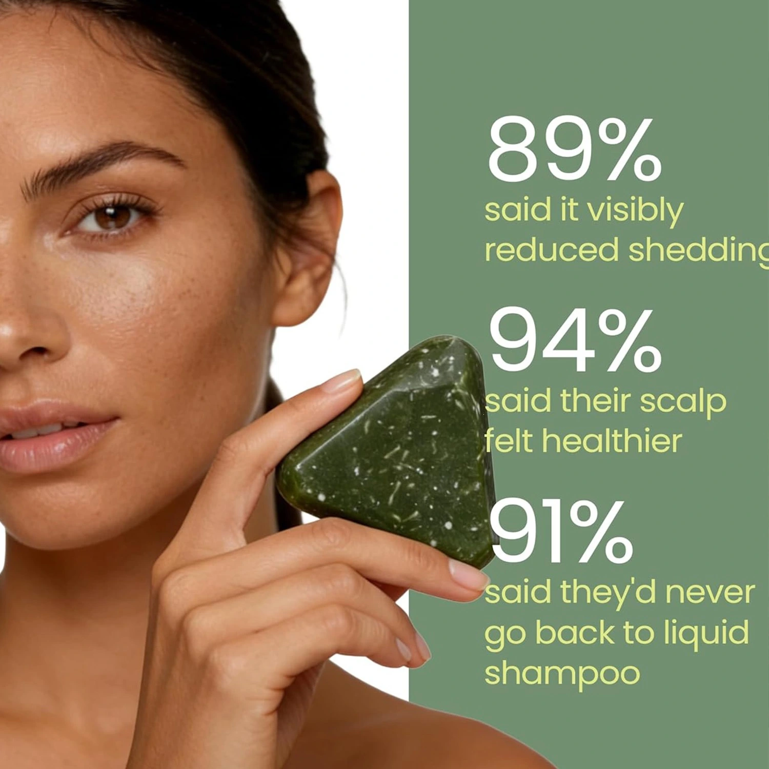 Usman Grass And Juniper Leaf Shampoo Bar