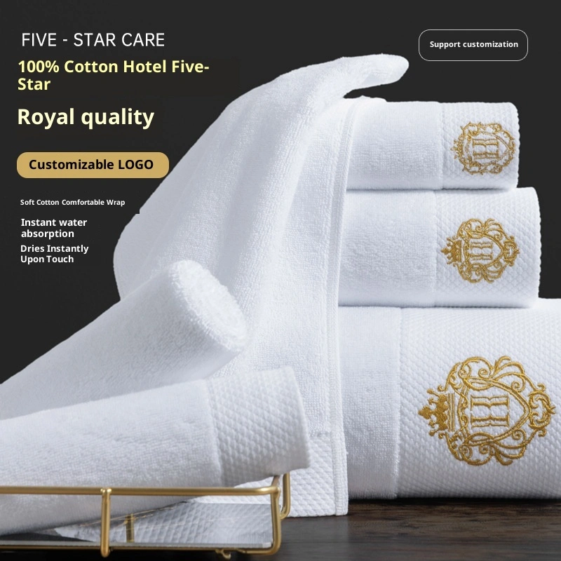 Five-star Hotel Towels And Bath Towels White Pure Cotton