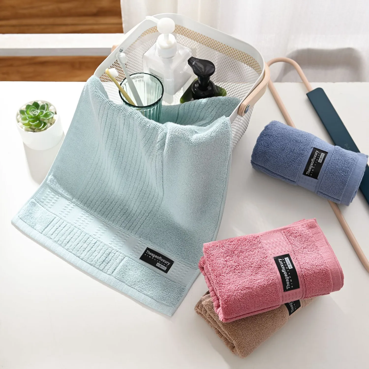 Pure Combed Cotton All-cotton Jacquard Face Towel