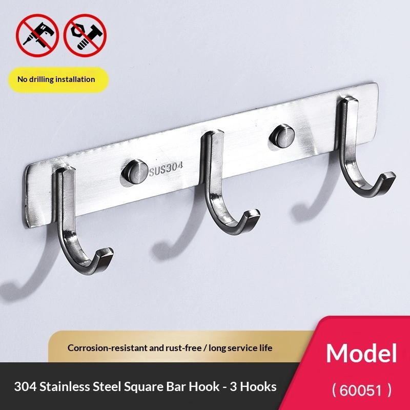 304 Stainless Steel Row Hook Door Back Hanger
