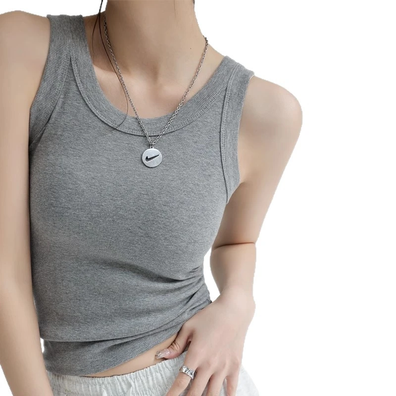 Threaded-strap Casual Vest For Women